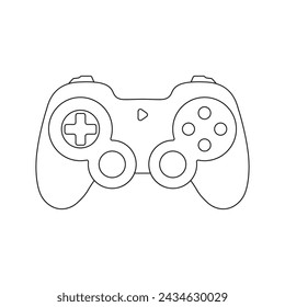 Gamepad controller vector icon. Joystick logo. Game console vector icon. Stylish simple gamepads.