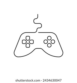 Gamepad controller vector icon. Joystick logo. Game console vector icon. Stylish simple gamepads.
