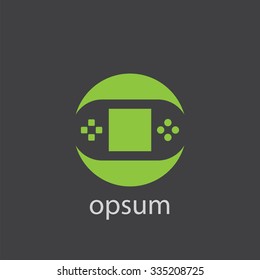 gamepad cut identity template icon design element