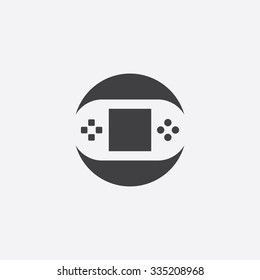 gamepad cut identity template icon design element
