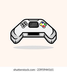 diseño gamepad de color blanco. diseño vectorial