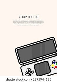 gamepad design with white color. vector design