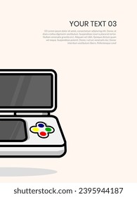 gamepad design with white color. vector design