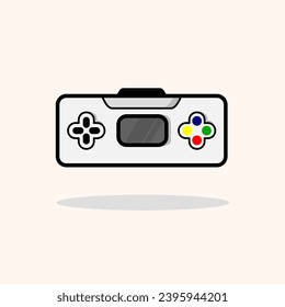 gamepad design with white color. vector design