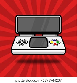 diseño gamepad de color blanco. diseño vectorial