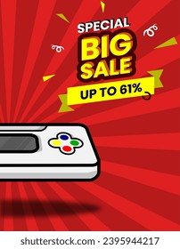 gamepad design with white color. vector design