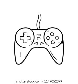 Gamepad Doodle Icon Vector Stock Vector (Royalty Free) 1149052379 ...