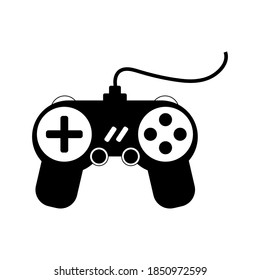 dibujo de gamepad en fondo blanco, ilustración vectorial