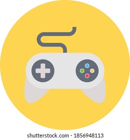 gamepad  flat circle with shadow icon