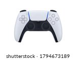 Gamepad for game console.The joystick for the console.The controller in the vector.Joystick vector illustration.