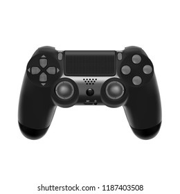 Gamepad for game console.The joystick for the console.The controller in the vector.Joystick vector illustration.