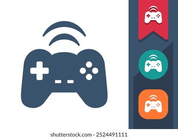 Gamepad, Ícone Do Controlador De Jogo. Profissional, ícone pixel perfeito. Formato EPS 10.