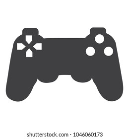 Gamepad, game controller vector icon. Video game pad pictogram