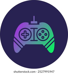 Gamepad Glyph Circle Gradient Icon