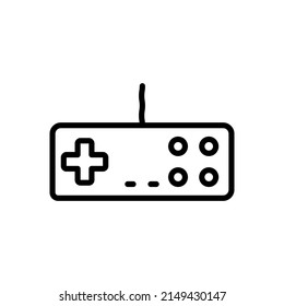 Gamepad Icon. Analog Controller. Vector sign in simple style isolated on white background.