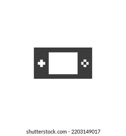 Gamepad-Symbol, schwarz-weißer Vektorgrafik