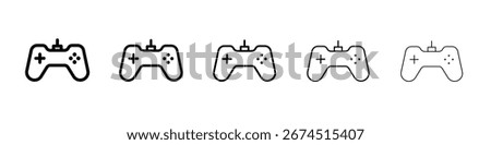 Gamepad icon design, logo, app, UI. Vector illustration, EPS