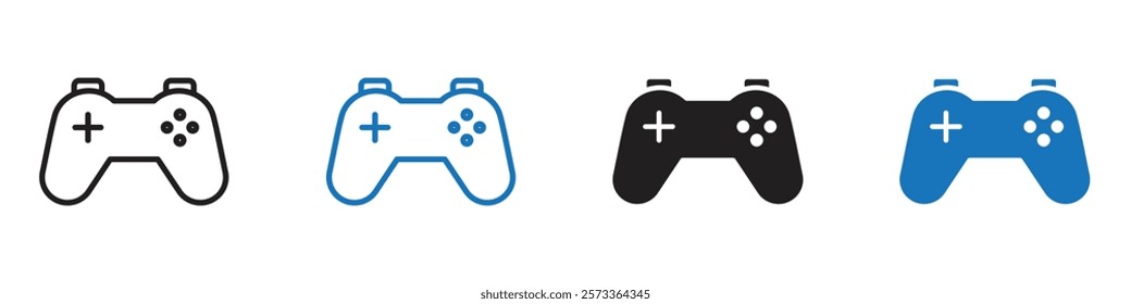 Gamepad icon Flat line symbol