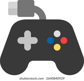 gamepad icon flat style design