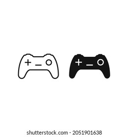 Gamepad icon flat vector illustration