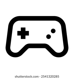 Video Icono de gamepad. gamepad, juego, joystick, controlador, consola, joypad, electrónico, jugador, dispositivo, juego. Ilustración de icono de Vector