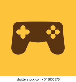 The gamepad icon. Game symbol. Flat Vector illustration