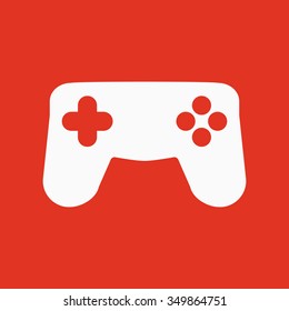 The gamepad icon. Game symbol. Flat Vector illustration