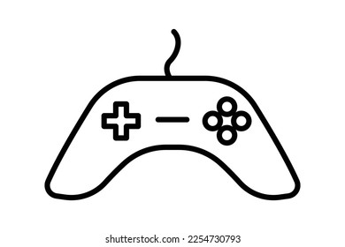 Gamepad icon illustration. icon related to multimedia. Line icon style. Simple vector design editable