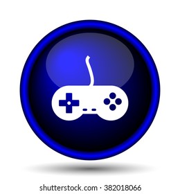Gamepad icon. Internet button on white background. EPS10 vector