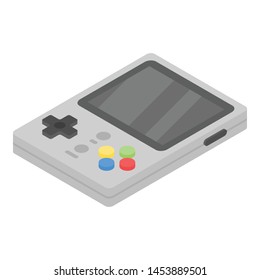 Gamepad icon. Isometric of gamepad vector icon for web design isolated on white background