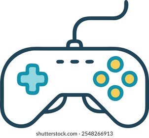 Gamepad-Symbol, Joystick-Symbol, Spielkonsolensymbol, Vektor