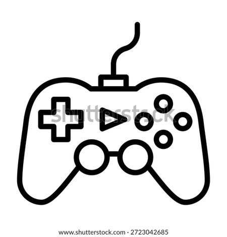 Gamepad Icon Line Style Vector Illustration