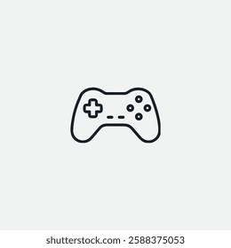 Gamepad icon logo flat vector design