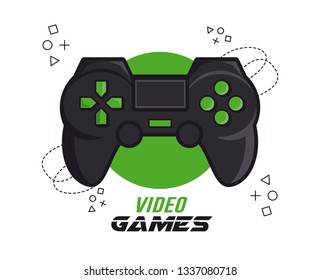 Gamepad icon, logo videogame