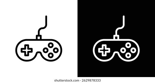 Icono de gamepad para móvil y Web. Gráficos de Vector