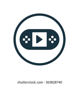 gamepad icon, on white background