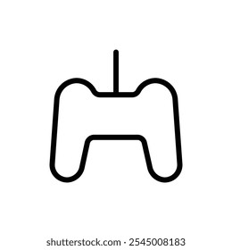 Ícone do Gamepad Contorno definido em preto e branco