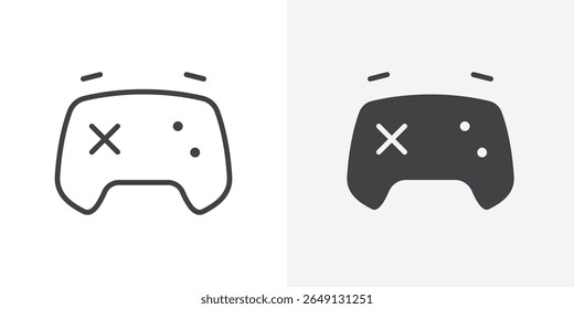 Gamepad icon Outline vector sign