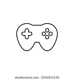 Gamepad icon Outline vector for web ui