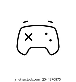 Icono de Gamepad Vector de contorno para Web ui