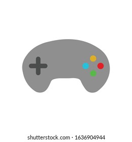 gamepad icon set. flat style vector illustration