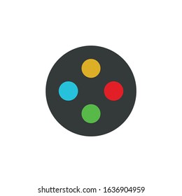 gamepad icon set. flat style vector illustration