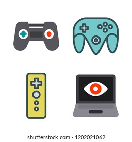 gamepad icon set. vector set about game controller and game icons set.