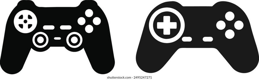 Icono de Gamepad Ilustración vectorial de silueta 