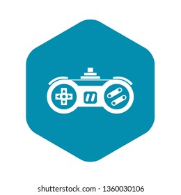 Gamepad icon in simple style on a white background