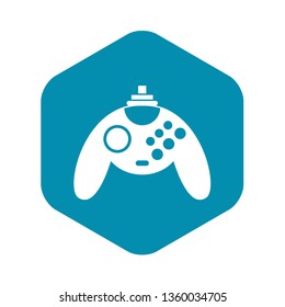 Gamepad icon in simple style on a white background