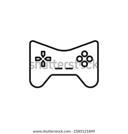 Gamepad icon. simple thin line vector icon