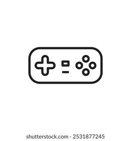 Gamepad icon Simple thin outline