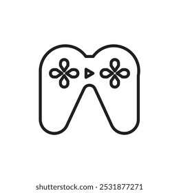 Gamepad icon Simple thin outline