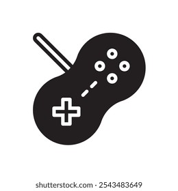 Gamepad-Symbol. Einfaches Vektorzeichen.
